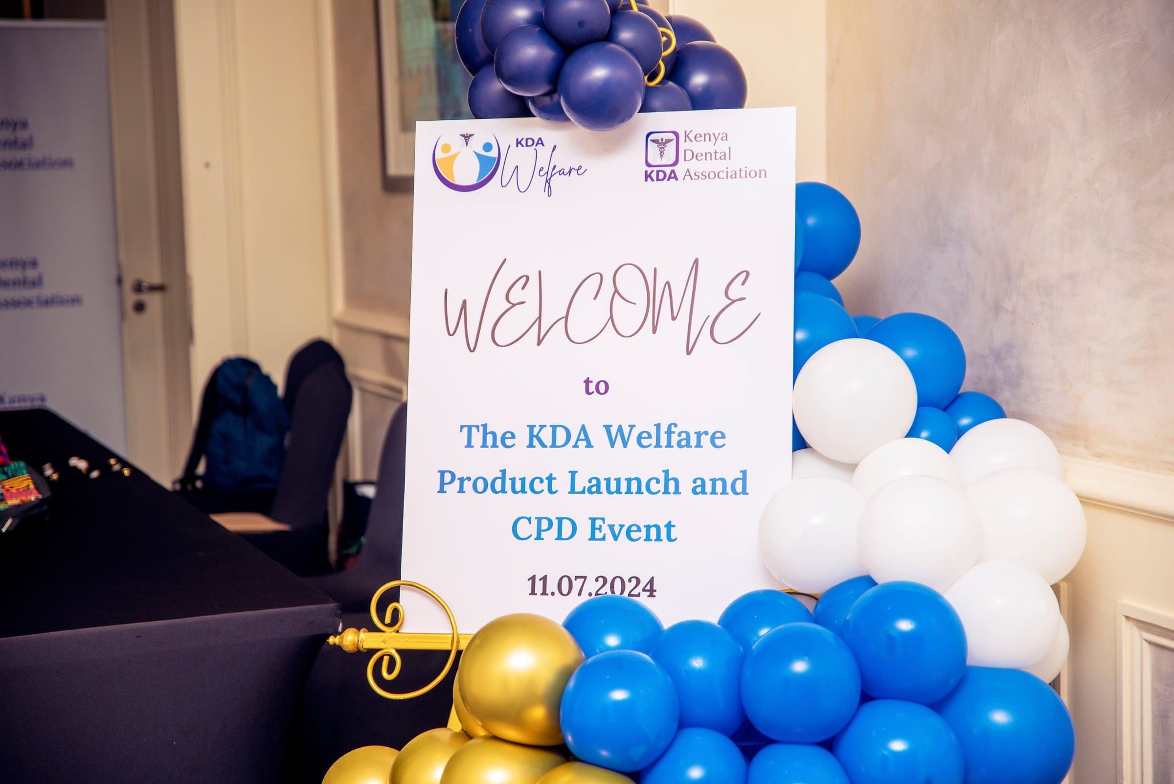 KDA event welcome sign